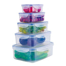 Set 5 Cajas Herméticas 19x28cm🥗-STK-1189