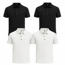 Oferta Limitada: 4 Camisas Polo Masculinas de Seda Gelada Premium Paga 1, Llévate 4