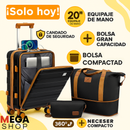 Kit de Viaje IMIOMO – 3 Piezas: Valija 20” + Bolsa de Lona + Neceser