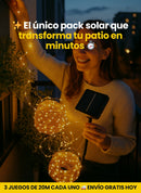 ✨ Pack 3 Luces Hada Solares – 60m de Magia para Decorar tu Patio 🚀