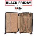 Kit Completo con 4 Tamaños | Acabado Cromado, Candado Integrado y Ruedas Dobles