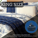 Kit Completo Cama KING SIZE – 10 Piezas Porcelana + Juego de Toallas Essence - Promoción Anticipada