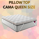 Pillow Top  CAMA QUEEN SIZE Premium Fiber