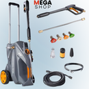 Desobstruidora y Lavadora de Alta Presión 5100 TURBO ULTRA, Potencia de 2500W, 550L/h, Motor de Inducción