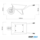 Hormigonera Profesional TurboMix 155 LITROS 1HP + Carretilla Reforzada 70L