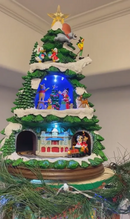 SUPER ÁRBOL DE NAVIDAD – CON ILUMINACIÓN, TREN, NORIA, CASA ¡Y MUCHO MÁS!