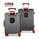 Kit Maleta de Viaje Pequeña 10 kg y Media 23 kg Policarbonato Capri Gris