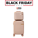 Kit Completo con 4 Tamaños | Acabado Cromado, Candado Integrado y Ruedas Dobles