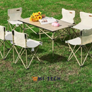 Kit de mesa plegable blanca + 4 sillas resistentes