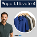 Oferta Limitada: 4 Camisas Polo Masculinas de Seda Gelada Premium Paga 1, Llévate 4