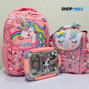 Set Escolar 16” Premium Personalizado – Mochila + Lunchbag + Lonchera